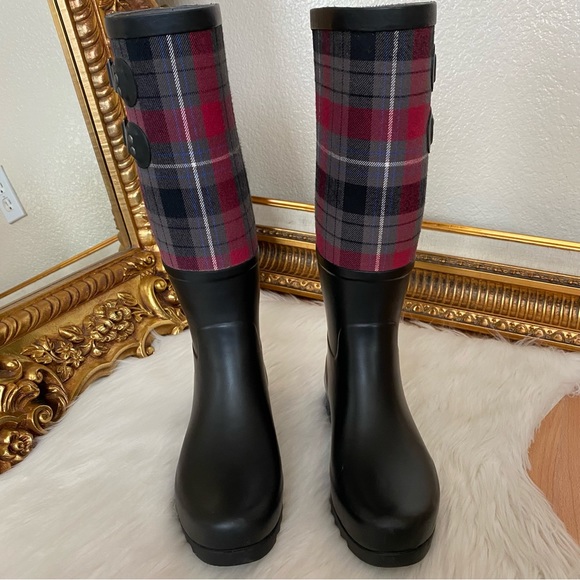UGG Australia Sabene Plaid Tall Rain Boots - Picture 8 of 16